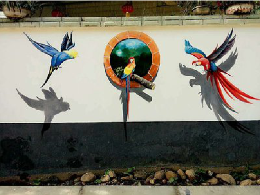 鹿寨视觉错位-3D墙绘设计