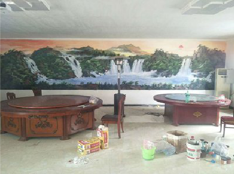 鹿寨墙绘-写实风景