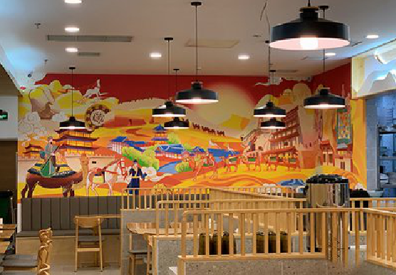 鹿寨商业空间彩绘介绍。