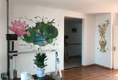 鹿寨墙体彩绘相比墙纸的优势。