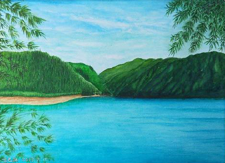 鹿寨在墙绘中，如何绘画绿水青山？