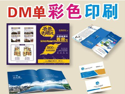 鹿寨单页印刷，色彩搭配简单。